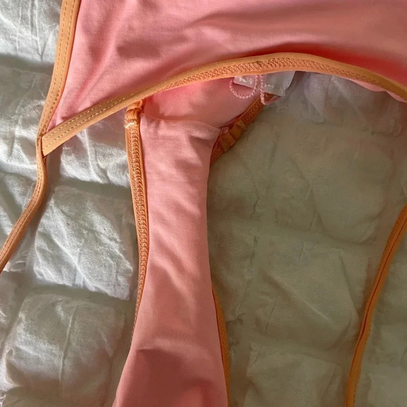 L*Space pink high waist Tommy bikini bottom - Picture 7 of 8